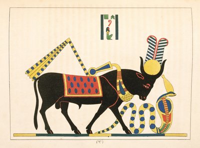 The Apis Bull, Illustration from Pantheon Egyptien: Collection des Personnages Mythologiques de l